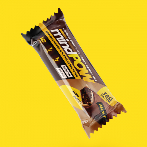 mindPOW - Snack Bar Bag Label Package Design