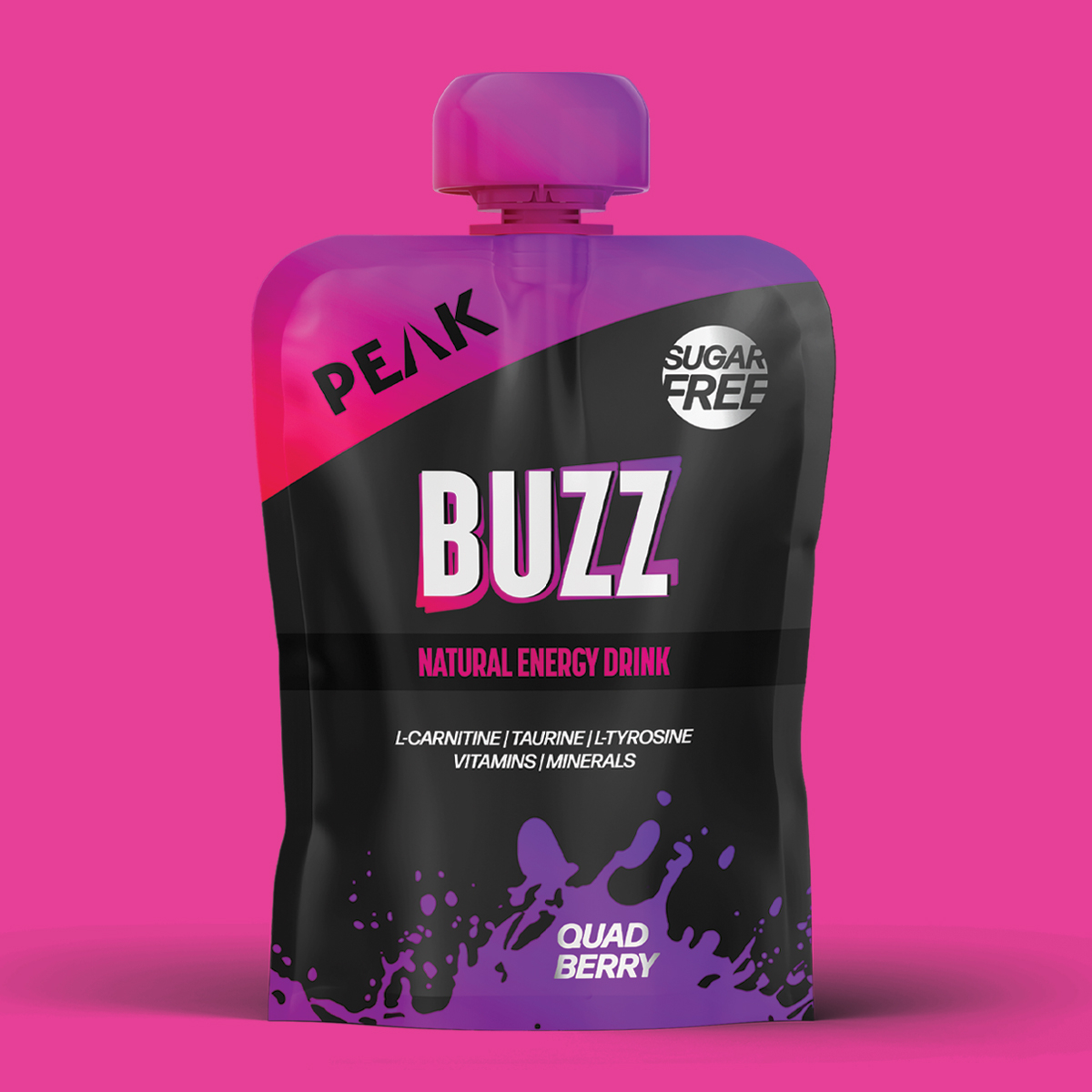 Peak Buzz - Product Doypack Pouch Packaging Label