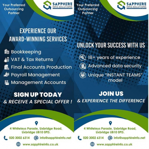 Event roll-up design from Sapphire Info Solutions