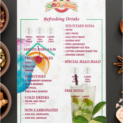Menu Card Design