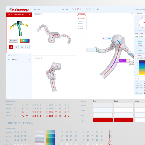 UX/UI for surgical computational platform