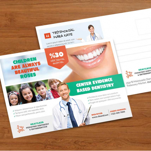 Kids Dental Post Card thumb