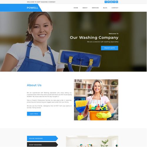 Cleanning PSD Template thumb