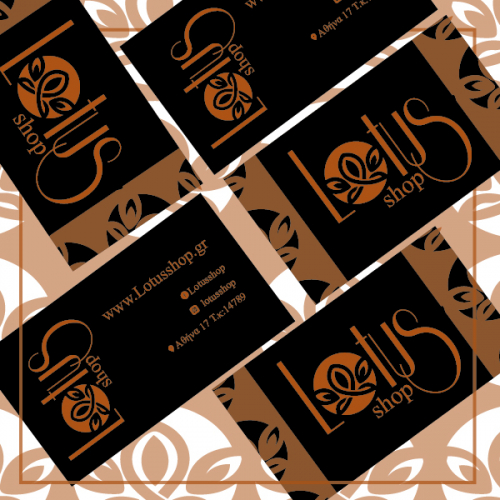 Flower Shop Lotus Shop business card thumb