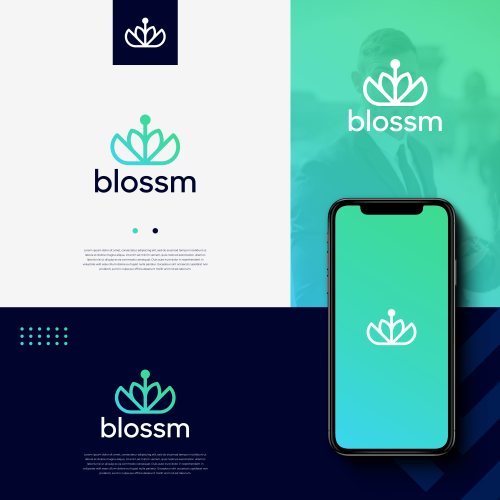 Blossom logo design thumb