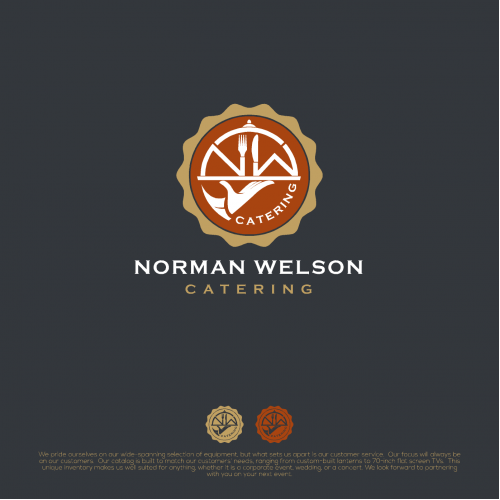 letter NW catering logo concept thumb