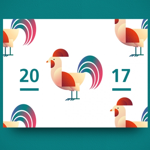 2017 Greeting Card illustration design thumb