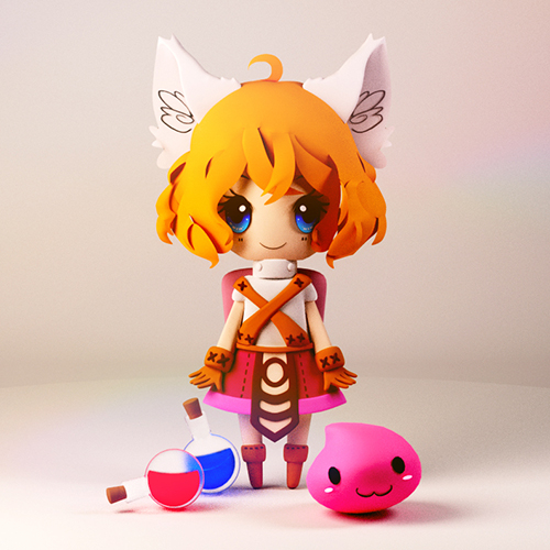 Ragnarok Novice - Character Design 3D