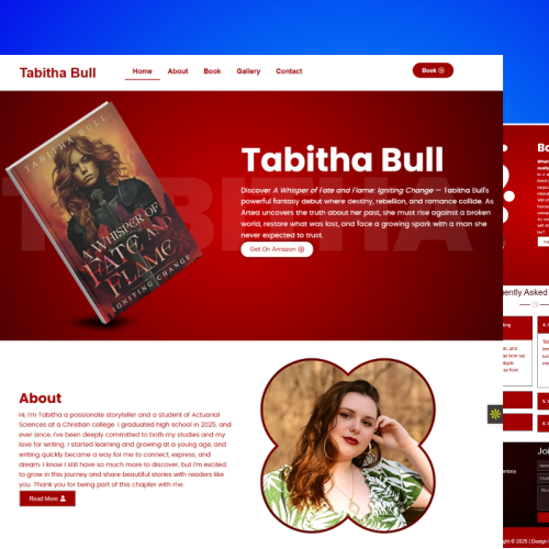 Book Author website for Tabitha Bull