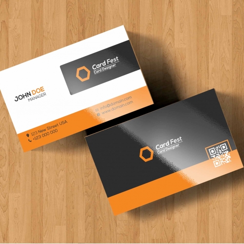 Business card thumb