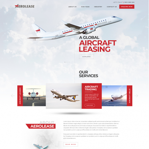Aerolease Website thumb