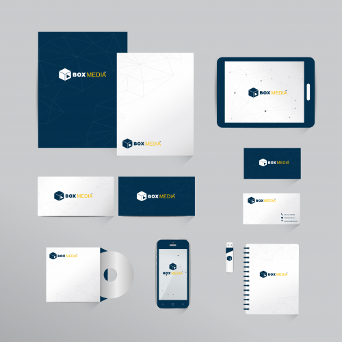 Box Media Brand Logo Design thumb