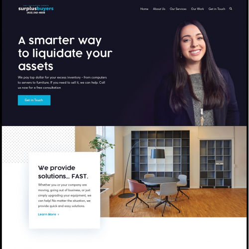 Surplusbuyers.com needs a colorful, fun website that co thumb