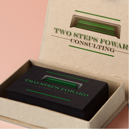 Two Steps Forward business card thumb