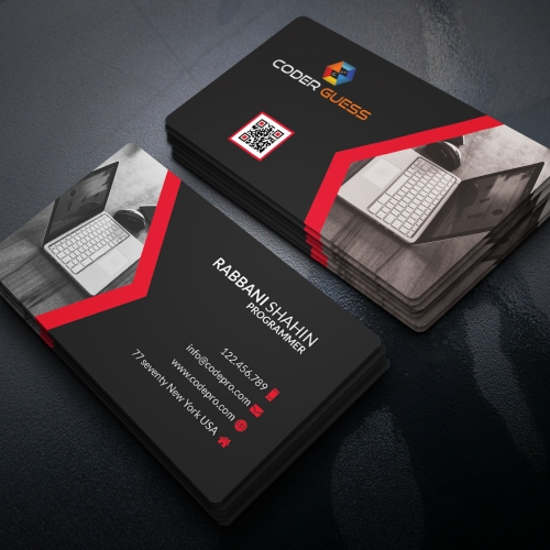Business card thumb