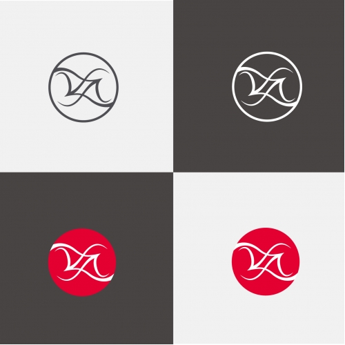 The abstraction with letters A and M