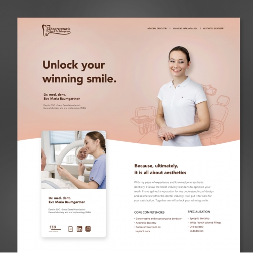 dentist aestetic website thumb
