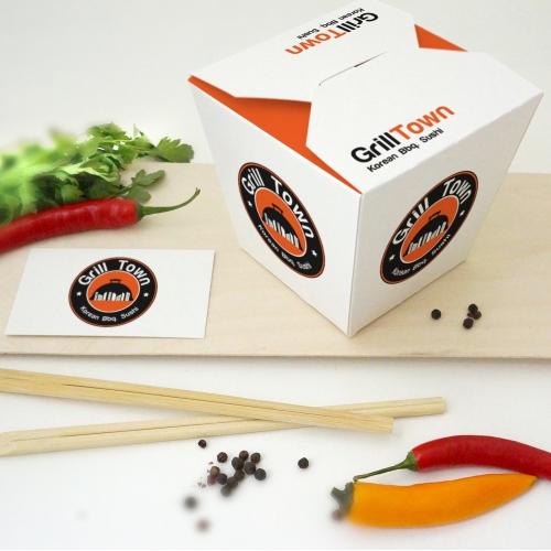 Grill Town Logo Design thumb