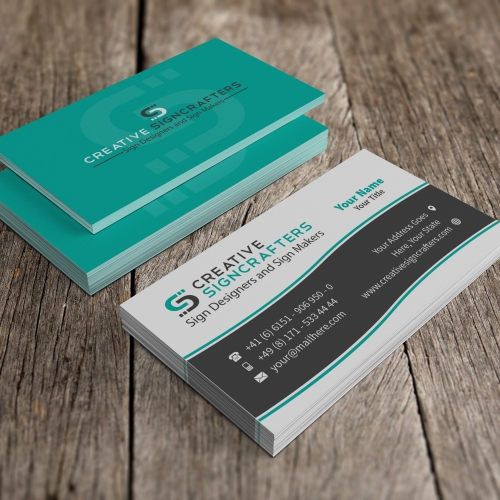 Business Card Design for Creative Signcrafters thumb