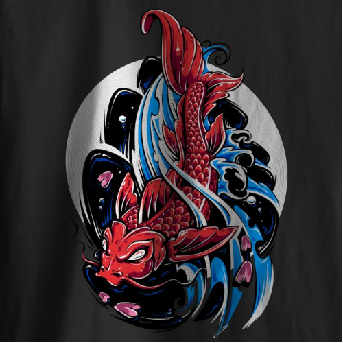 Apparel Tshirt Design KOI