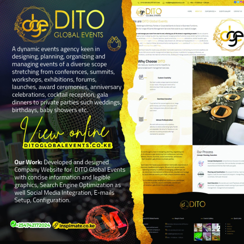 DITO Global Events Online Niche