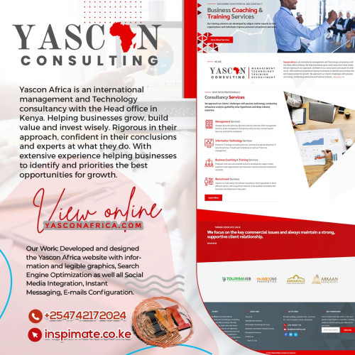 Website for Yascon Africa is an international managemen