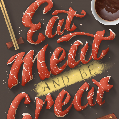 Meat Poster Design