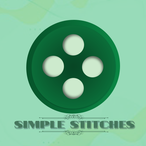 Simple stiches sewing logo