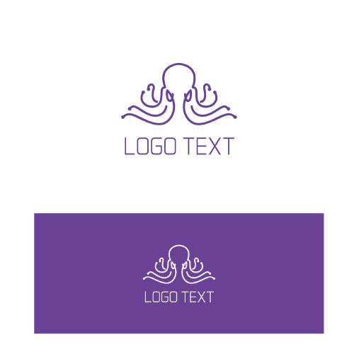 kraken / aquatic theme logo