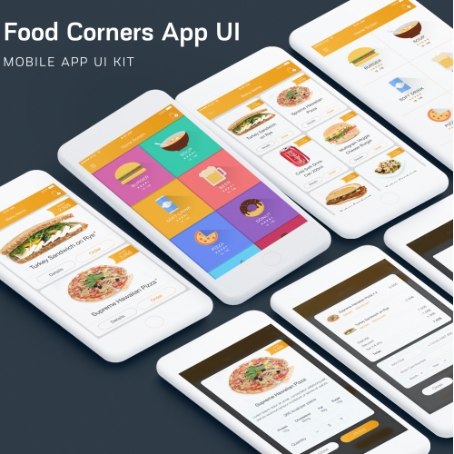 Food Corner App UI Kit