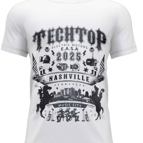 Techtop Electric Motors E.A.S.A. T-Shirt design
