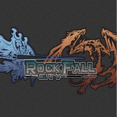 Landing Graphics for RockFall City
