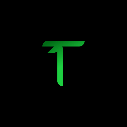 letter t leaf logo