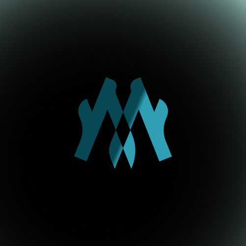letter m monster logo