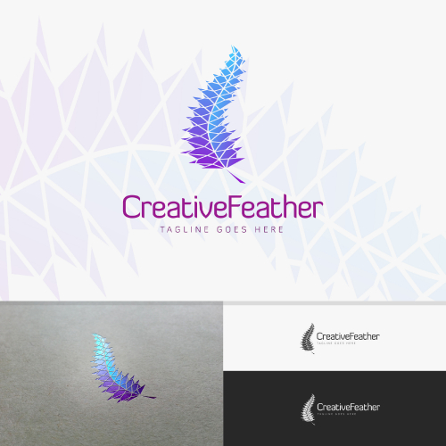 Creative Feather Logo Design thumb