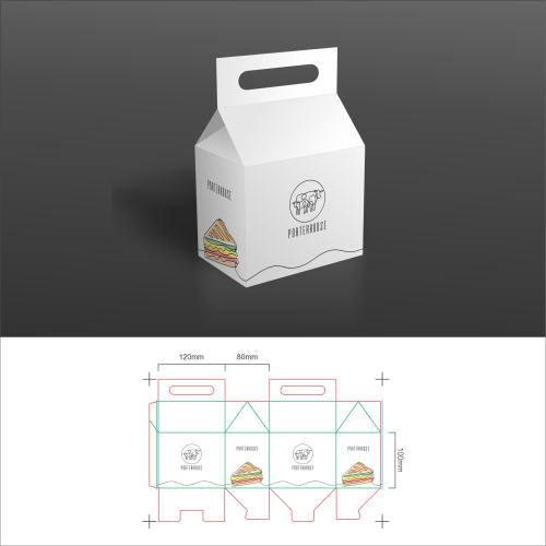 sandwich box dielines