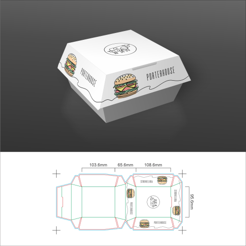 burger box dielines
