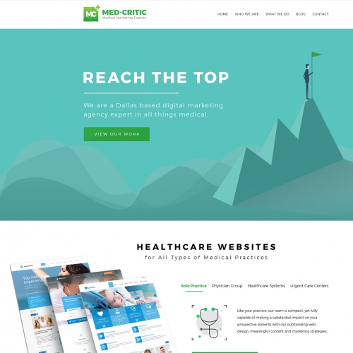Med Critic Website Design thumb