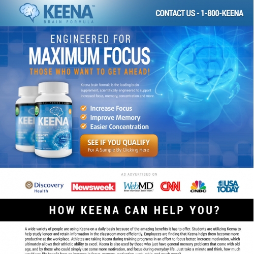 Keena Landing Page thumb