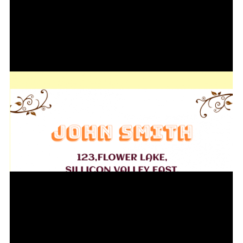 ADDRESS DESIGN
