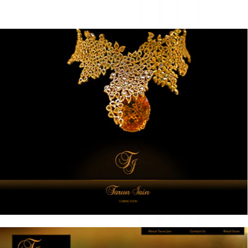 Website design concept - Tarun Jain Jewelery thumb