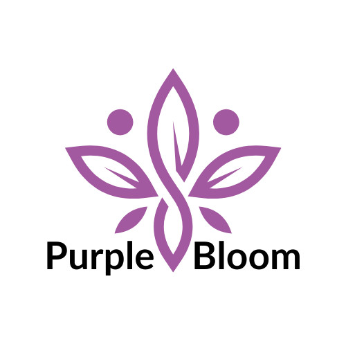 Purple Bloom - Innovative Biology Education Logo