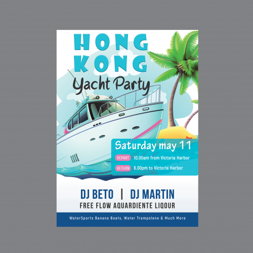 Hong Kong Yeatch Party Poster