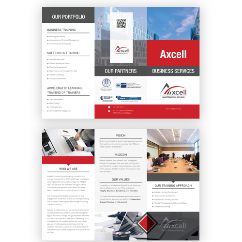 Business Promotion Trifold Brochure Template