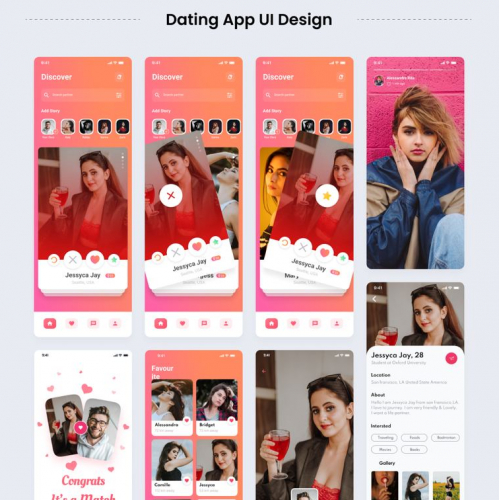 Dating APP UI design