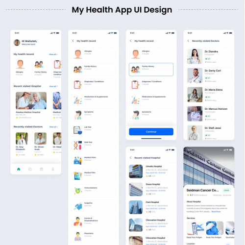 Medical App UI design