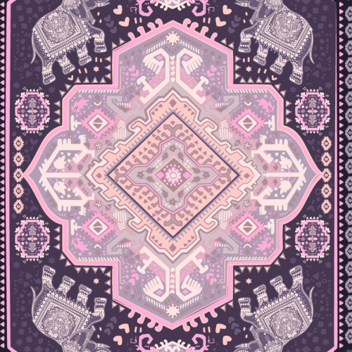 ethnic bohemian carpet style pattern