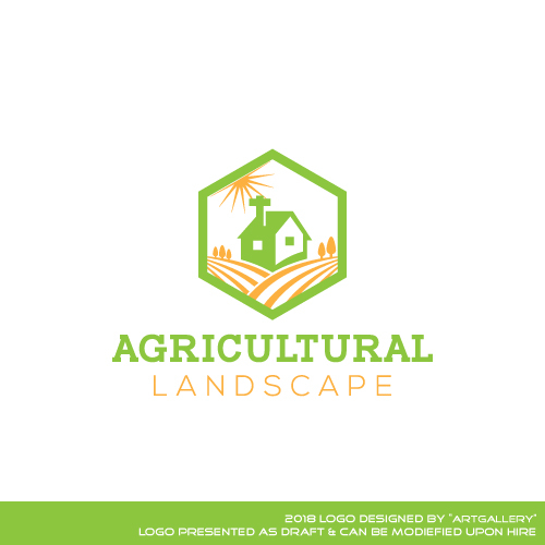 agricultural landscape logo design thumb
