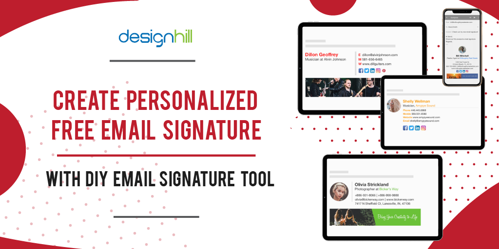Free Email Signature Generator Templates By Designhill Free Email Signature Generator Templates By Designhill