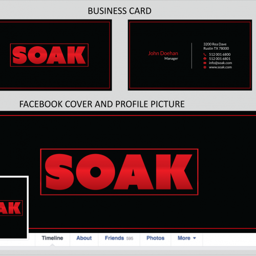 Business Card Design for e-liquid creators required by Soak
